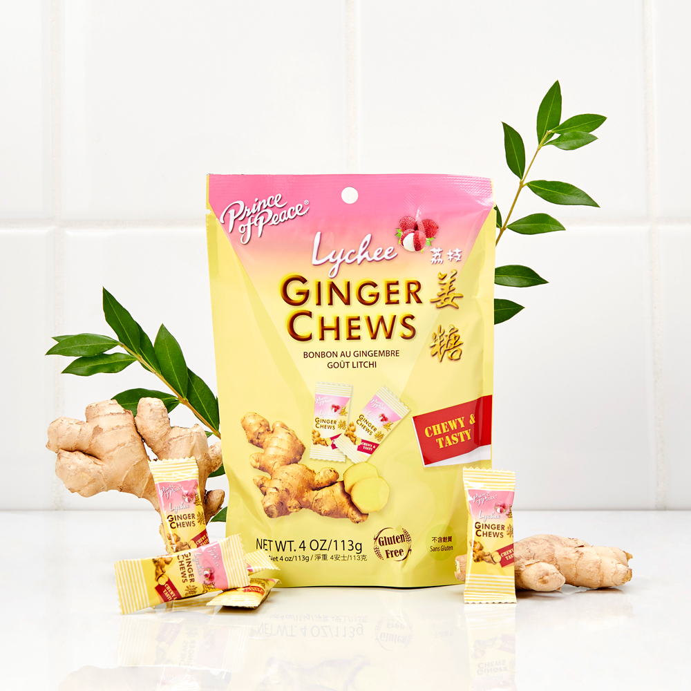 Prince Of Peace Ginger Chews With Lychee Fit Snack 9109